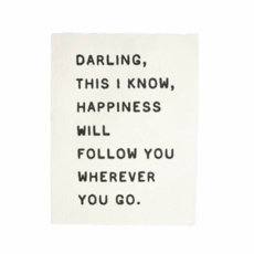 Sugarboo Darling, This I Know Handmade Paper Print - 12"x16"