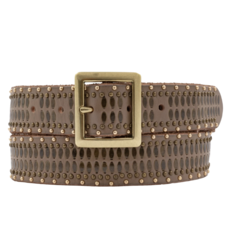 Hana Leather Belt Taupe