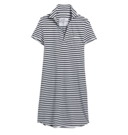 Frank & Eileen LAUREN POLO DRESS STRIPE Green & White Stripe