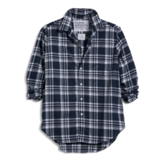 Frank & Eileen Eileen Woven Button Up Navy, White Plaid