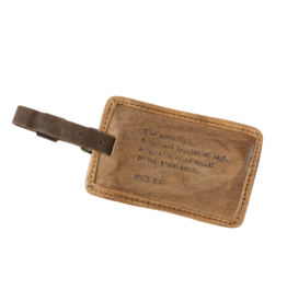 Sugarboo I Am Restless (Anais Nin) Leather Luggage Tag