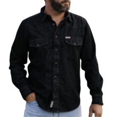 SENDERO PROVISIONS COMPANY The Wyatt Shirt MIDNIGHT DENIM