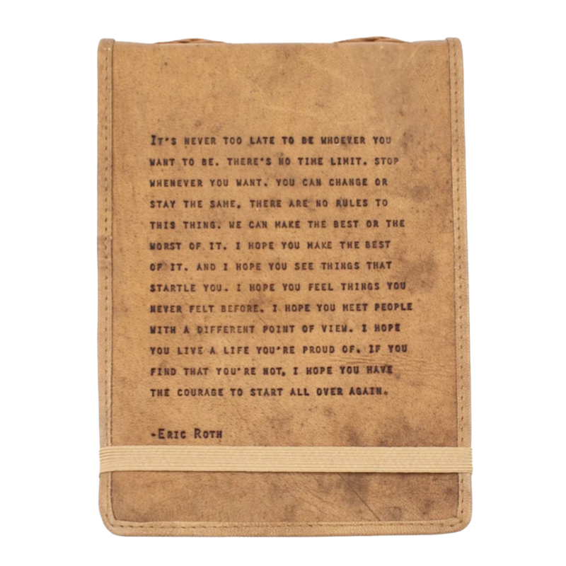 Sugarboo Large Eric Roth Leather Journal -  7"x9.75"