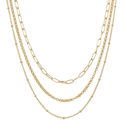 Satya Jewelry 16" Layered Chain Necklace