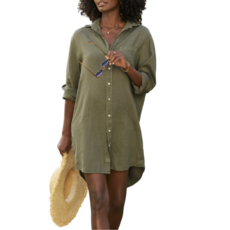 Frank & Eileen MARY OLLN Classic Shirtdress Olive