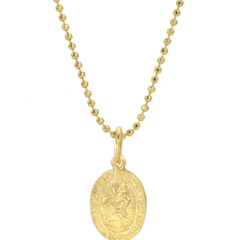 Joy Dravecky GOLD FILL ST CHRISTOPHER