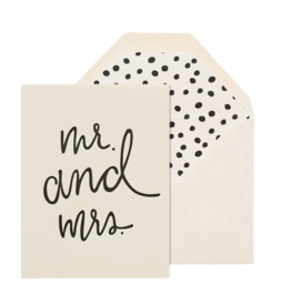 Sugar Paper Playful Mr and Mrs Card