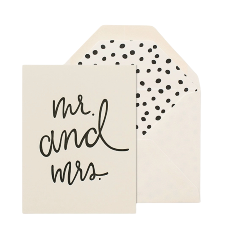 Sugar Paper Playful Mr and Mrs Card
