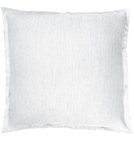 Anaya GREY PINSTRIPE LINEN PILLOW 20X20 DOWN ALTERNATIVE INSERT