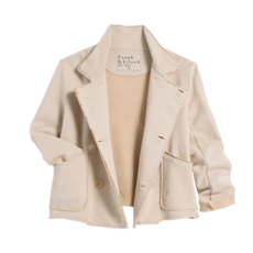 Frank & Eileen MINI BELFAST CROP PEACOAT LATTE