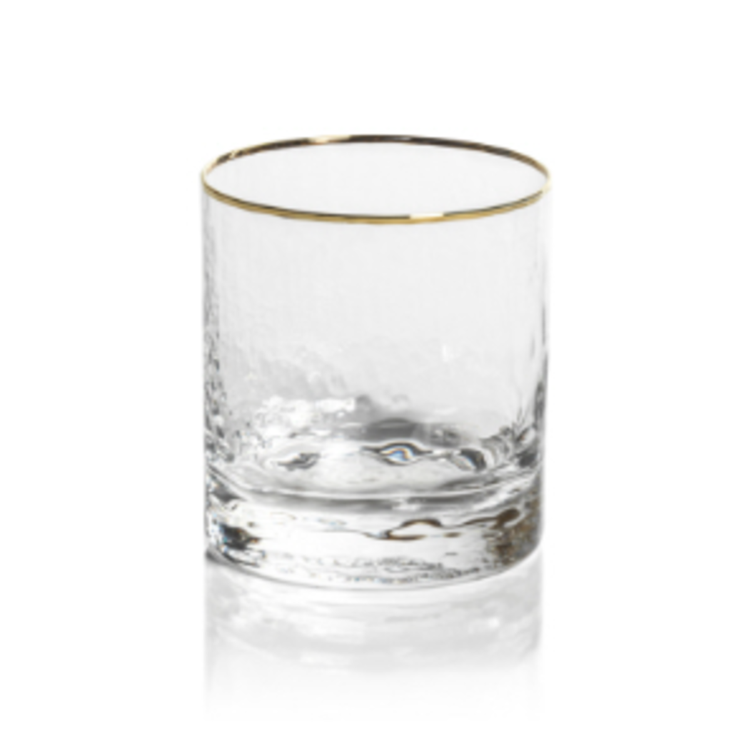 Negroni Gold Rim Glass S/4