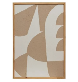 Framed Handmade Paper Wall Decor