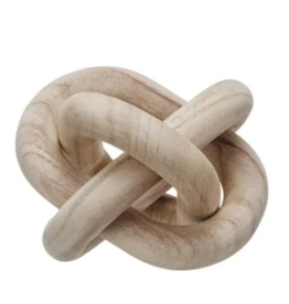 Pine Wood Chain Décor w/ 3 Links, Natural