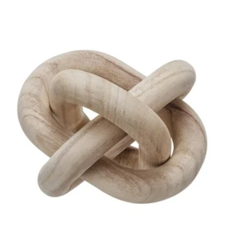 Pine Wood Chain Décor w/ 3 Links, Natural