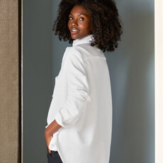 Frank & Eileen Eileen TRIPLE FLEECE Relaxed Button Up WHITE