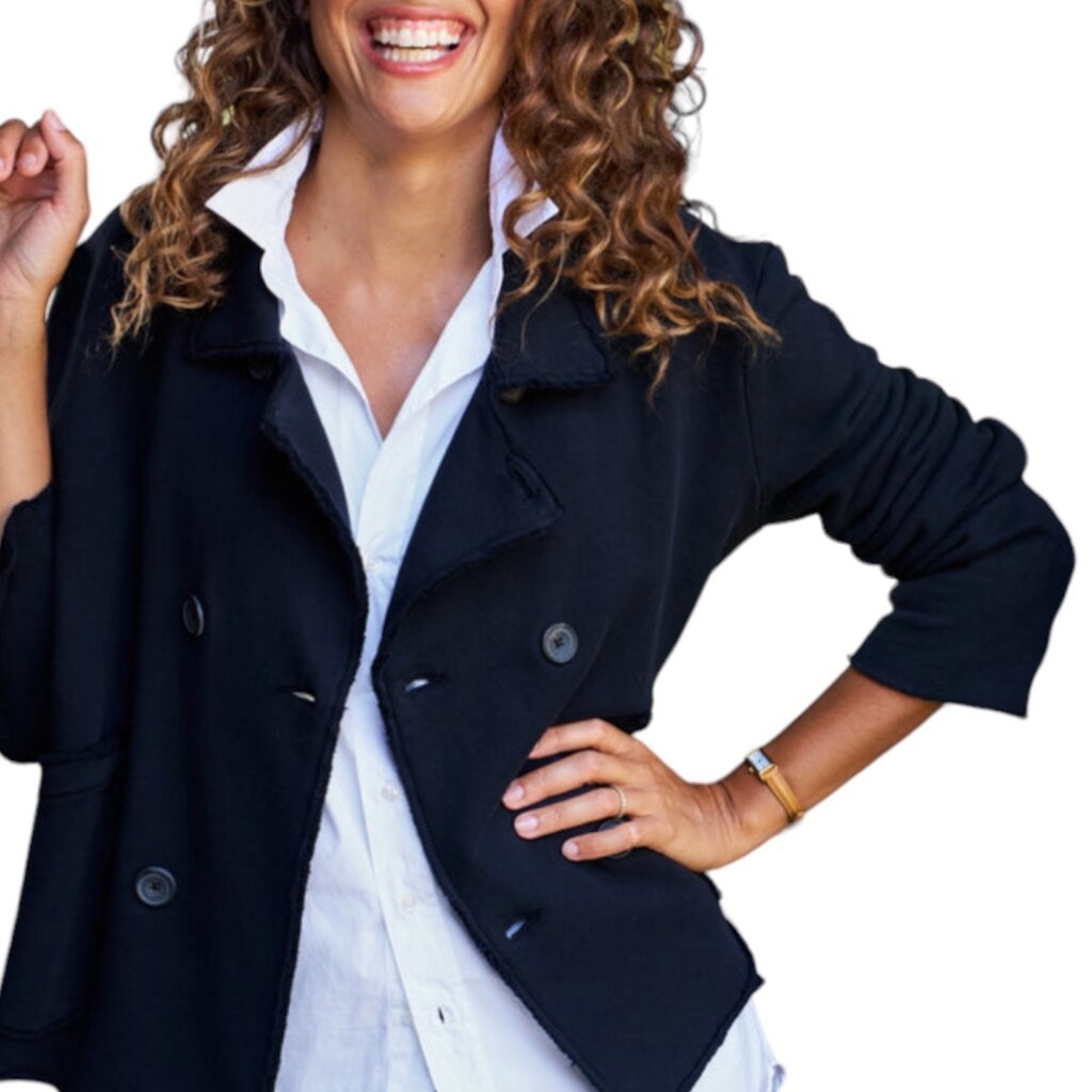 Frank & Eileen MINI BELFAST CROP PEACOAT BRITISH ROYAL NAVY