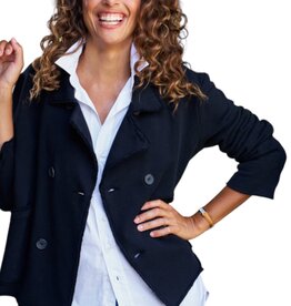 Frank & Eileen MINI BELFAST CROP PEACOAT BRITISH ROYAL NAVY