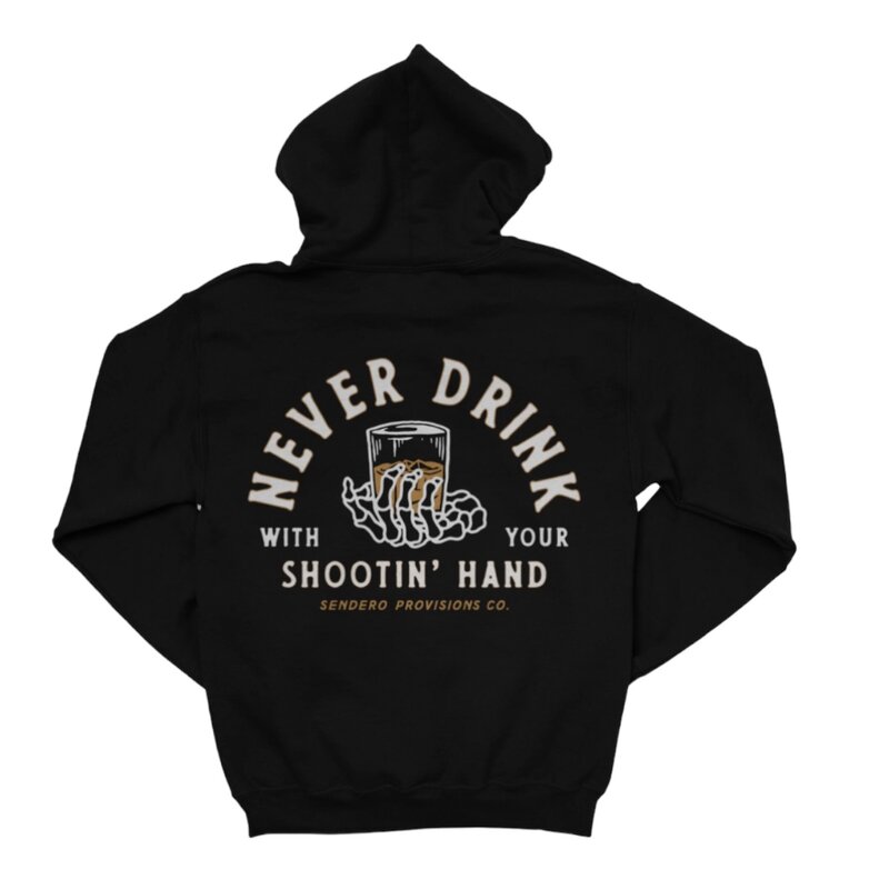 SENDERO PROVISIONS COMPANY SHOOTIN HAND HOODIE BLACK