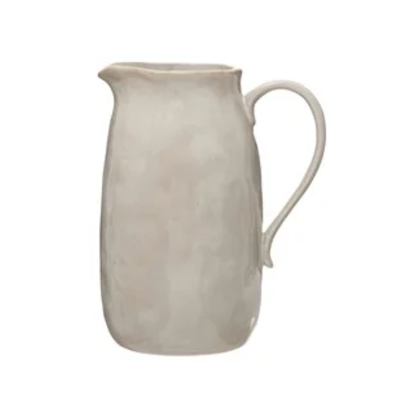 62 oz. Stoneware Pitcher, Reactive Glaze