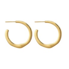 Temple Of The Sun Circe Hoops Medium Gold Vermeil