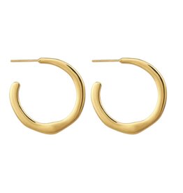 Temple Of The Sun Circe Hoops Medium Gold Vermeil