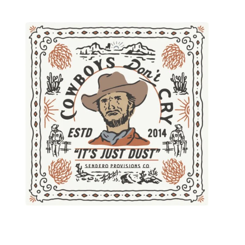 SENDERO PROVISIONS COMPANY COWBOYS DONT CRY BANDANA