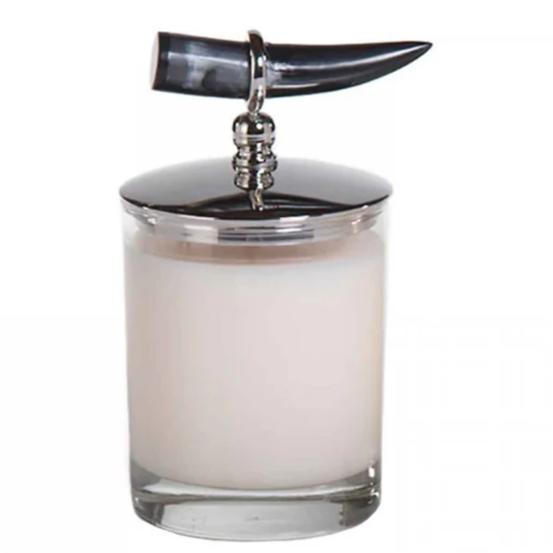 Cote d Ivoire Scented Candle w/ Horn Lid-Tobacco Flower