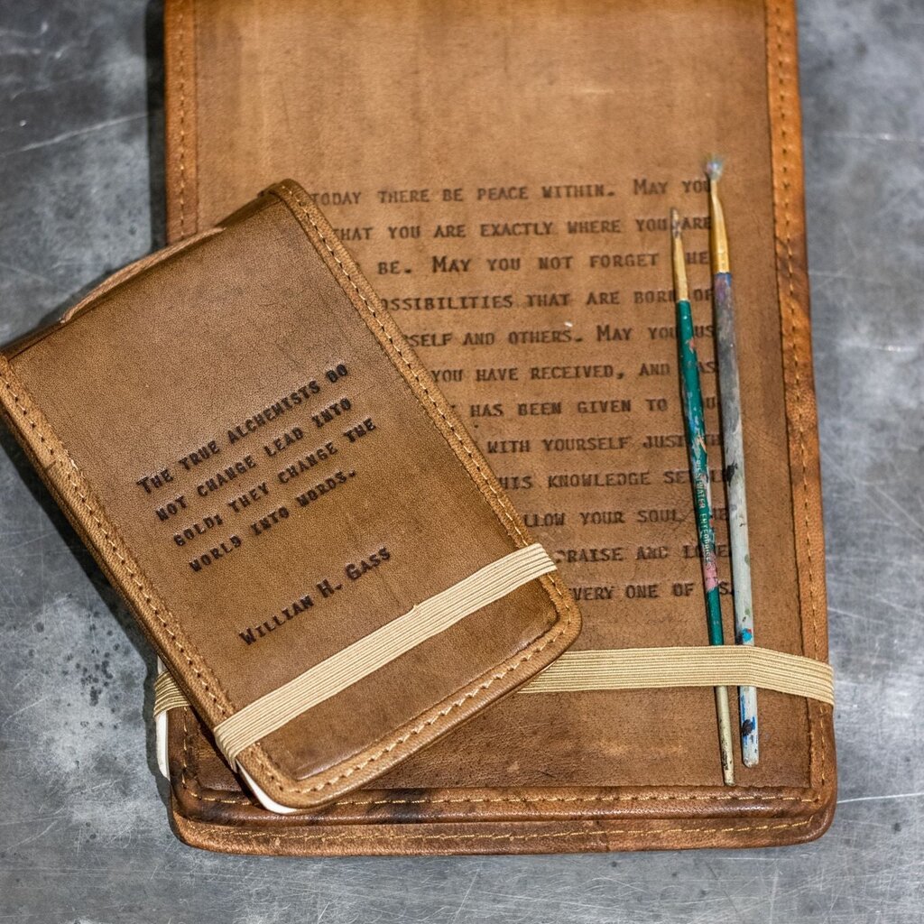 Sugarboo Large Apache Blessing Leather  Journal - 7"x9.75"