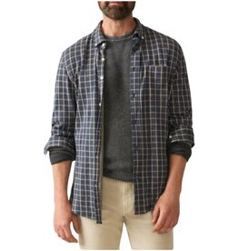 Faherty FOR HIM COASTLINE KNIT SHIRT TWIGHLIGHT CHECK