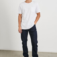 RAILS FOR HIM SKIPPER POCKET TEE WHITE