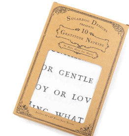 Sugarboo Gratitude Napkins - Set of 10 Assorted Quoted