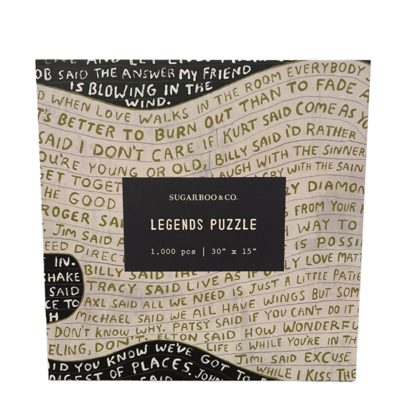 Sugarboo Legends Puzzle 1000 Pcs 30pcs 30" x 15"