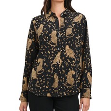 Rails KATE BLOUSE NOIR LEOPARD