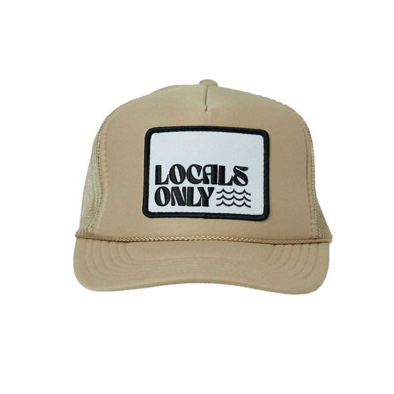 LOCAL BEACH Locals Only II Patch Trucker Hat