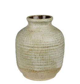 Umbria Pot with Texture, Ceramic,  White