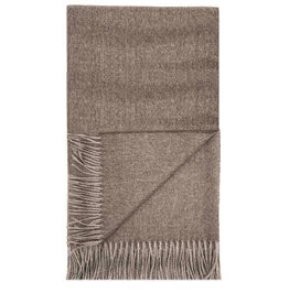 SHUPACA ALPACA 100% Baby Alpaca Throw Hazelnut