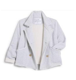 Frank & Eileen MINI BELFAST CROP PEACOAT GRAY MELANGE