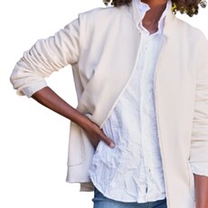 Frank & Eileen DUBLIN KNIT BLAZER TRIPLE FLEECE VINTAGE WHITE