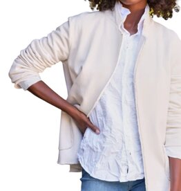 Frank & Eileen DUBLIN KNIT BLAZER TRIPLE FLEECE VINTAGE WHITE