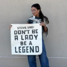 Sugarboo STEVIE SAID 25 x25 Hand Painted Wall Hanging