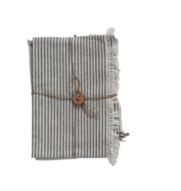 28"L x 18"W Woven Cotton Slub Weave Tea Towel S/2