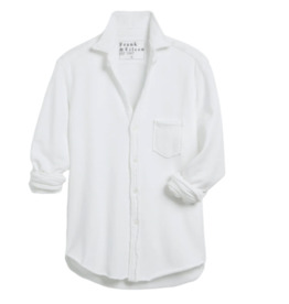 Frank & Eileen Eileen TRIPLE FLEECE Relaxed Button Up WHITE