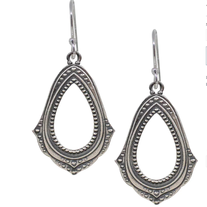 Lulu MUDRA LARGE EARRINGS SILVER
