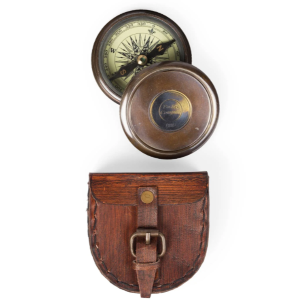 Sugarboo Jack Kerouac Compass w Leather Pouch