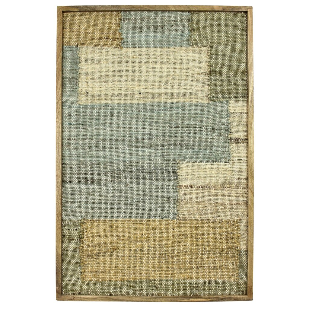 Chaves Woven Wall Art, Seaglass  Rectangles