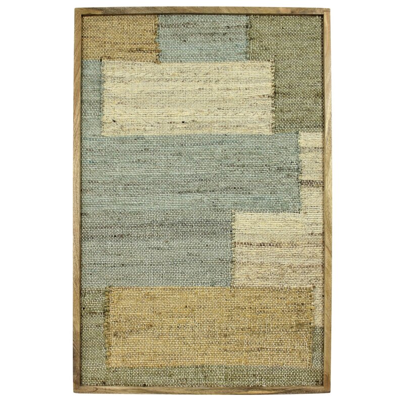 Chaves Woven Wall Art, Seaglass  Rectangles