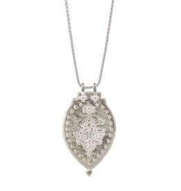 Lulu PRAYER CABLE CHAIN NECKLACE STERLING SILVER