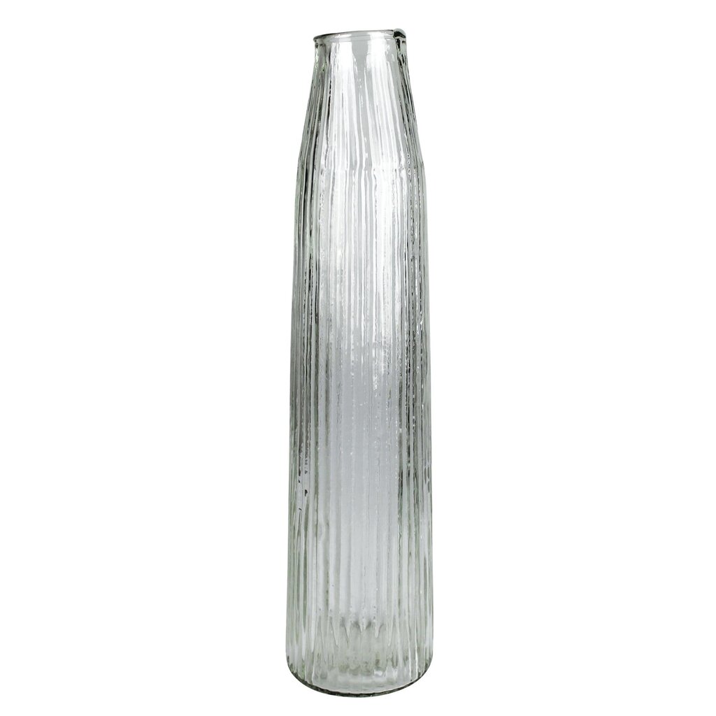 Melba Ribbed Vase, Glass - Lrg