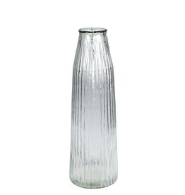 Melba Ribbed Vase, Glass - Med