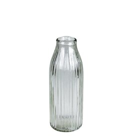 Melba Ribbed Vase, Glass - Sm
